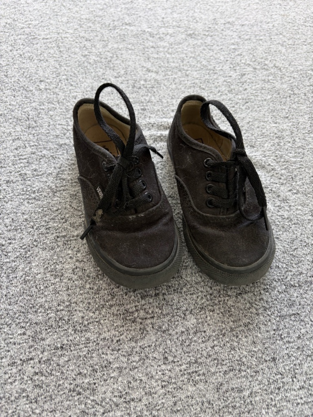 Vans Kids Black Canvas Sneakers